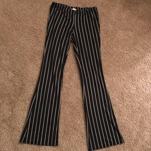 Striped flare pants